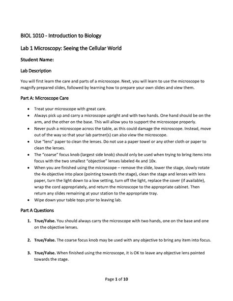 Biology Lab Lab Basic 1A 的图像结果