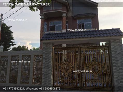 Iron Gate Design Compound Wall With Grill Design Front Gate Design In ...