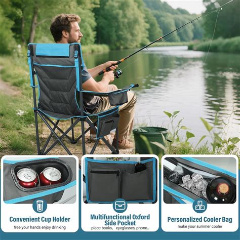 XplrKamp Oversized High-Back Camping Chairs with Pillow, Dual India | Ubuy