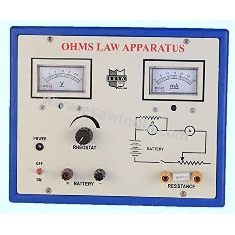 OHM'S LAW APPARATUS PEEC-1015 | ESAW