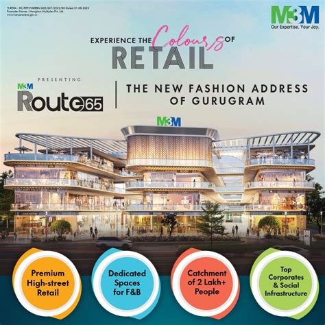 M3M Route 65 Sector 65 Gurgaon | M3M Route 65 Commercial Shops Gurgaon