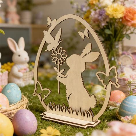 Buy Rabbit Shape Pine MDF DIY Art & Craft Tabletop Base On Cliths