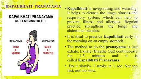 Pranayama breathing techniques benefits-ppt | PPTX