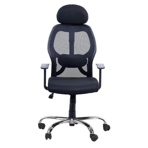Suprema KVS India Matrix High Back Full Black Chair for Office/Home ...