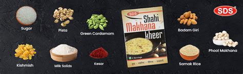 SDS Phool Makhana Kheer Mix Powder & Sendha Namak Combo Instant Mix ...
