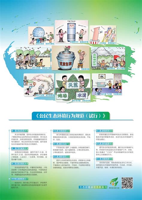 “公民十条”宣传海报_中华人民共和国生态环境部
