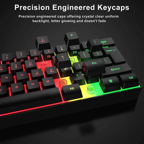 MFTEK Combo de teclado y mouse para juegos al 60%, India | Ubuy
