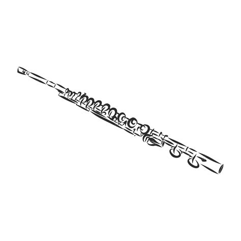 Flute Clip Art Black And White