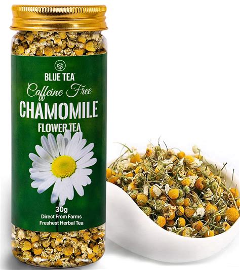 BLUE TEA - Chamomile Flower Herbal Tea | Pure Whole Flower Buds of ...