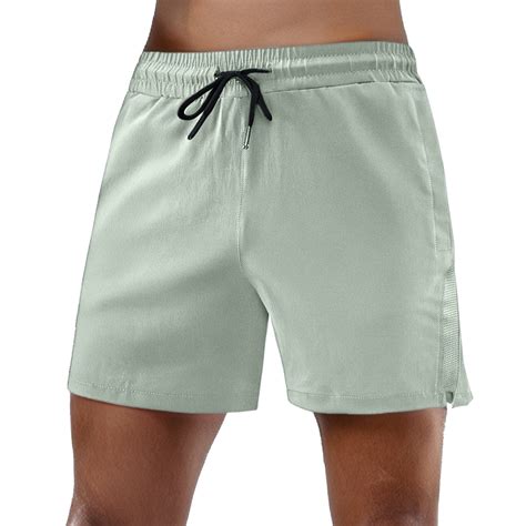 Bcfgryg Men's Summer Solid Color Running Shorts Breathable Training ...
