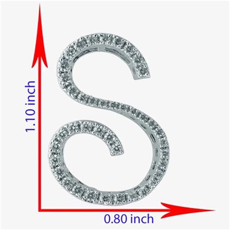 Silver S Shape Pendant Embellished With Swarovski Zirconia ~ caratcafe ...