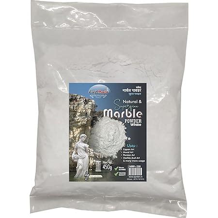 Craft Mania 450g White Marble Powder/dust for Mural Art, Relief ...