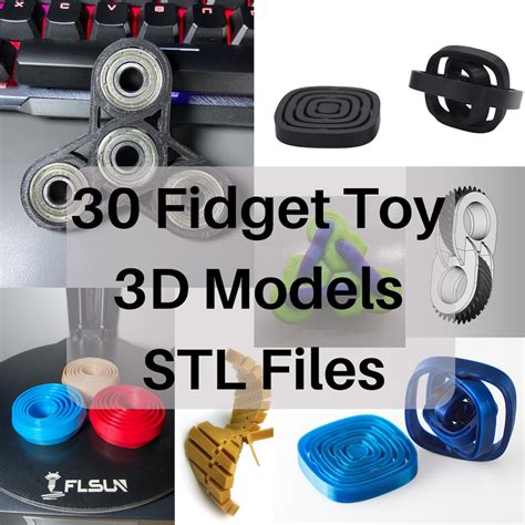 30+ Fidget Toy STL Files | 3D Printing Files | 30 3D Models | 3D Printer Files | 3D Print File ...