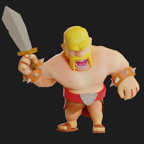 Barbarian Clash Of Clans Drawing