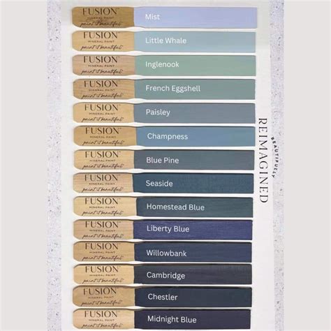 Image result for Fusion Paint Color Chart