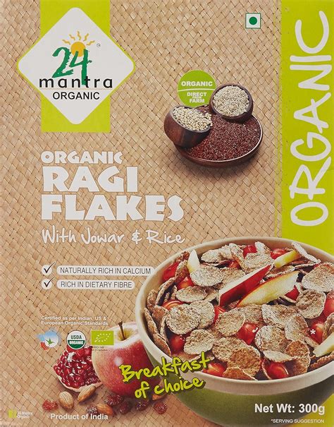 24 Mantra Organic Ragi Flakes, 300g : Amazon.in: Grocery & Gourmet Foods