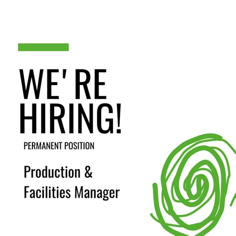 JOB POSTING | Production & Facilities Manager | Green Thumb Theatre News