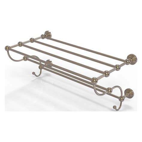 Allied Brass Waverly Place Antique Pewter Wall Mount Towel Rack in the ...