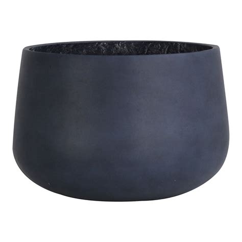 Olly & Rose Extra Large Plant Pot - Black White Wash Garden Planter XL ...