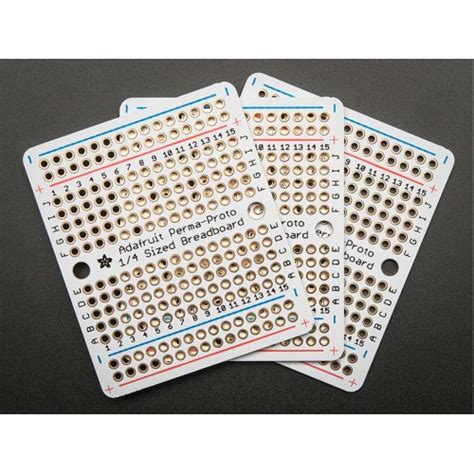 Adafruit Perma-Proto Quarter-sized Breadboard PCB - 3 Pack!