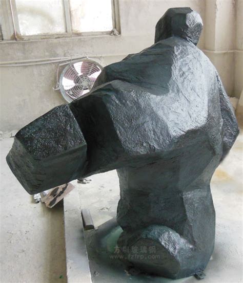玻璃钢仿石太极人物雕塑造型成深圳园林景观 - 方圳玻璃钢