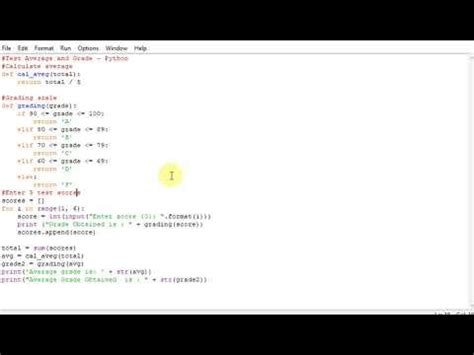 Image result for Python Grade Average Example