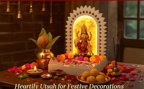 Heartily Utsah Ganpati & Durga Pooja Mandap for Home | Ganesh Chaturthi ...