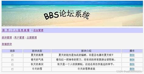 BBS系统的设计与实现_网上论坛bbs系统的实现-CSDN博客