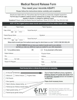 Fillable Online Patient Handbook - IVF New England Fax Email Print ...