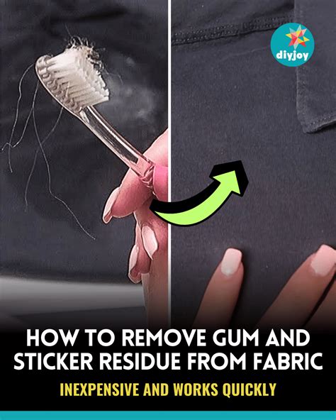 How To Remove Gum From Cotton Fabric at Nathan Albers blog