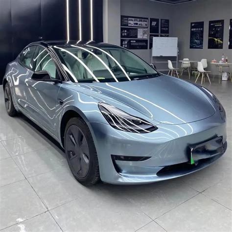 Gloss Metallic Light Steel Blue Vinyl Car Wrap – RAXTiFY