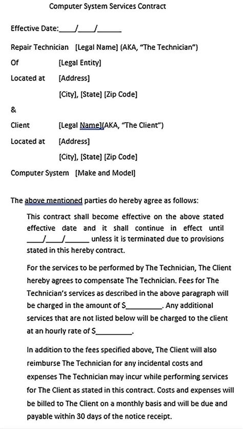 Image result for Computer Service Agreements