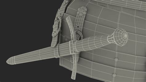 3D Medieval Knight Black Gold Chest Armor model | 3D Molier International