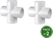 Soil to Soul 4-Way Cross PVC Fitting for Pipe Connector and Shelf ...