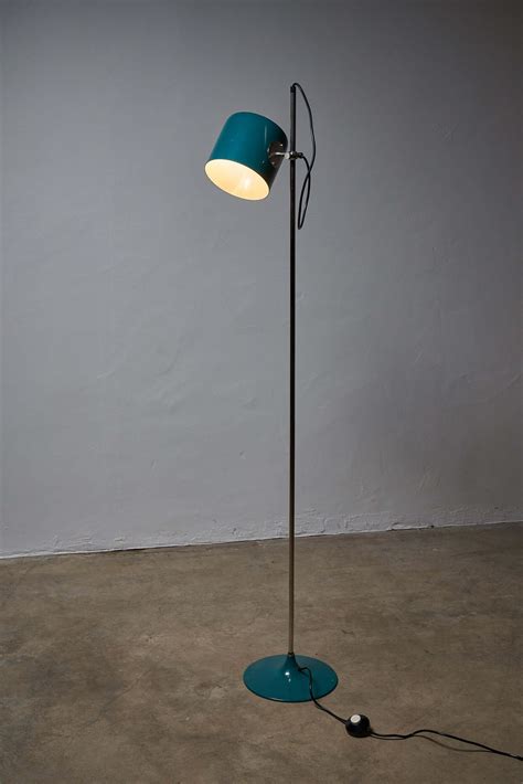 Petrol Green Floor Lamp, Joe Colombo
