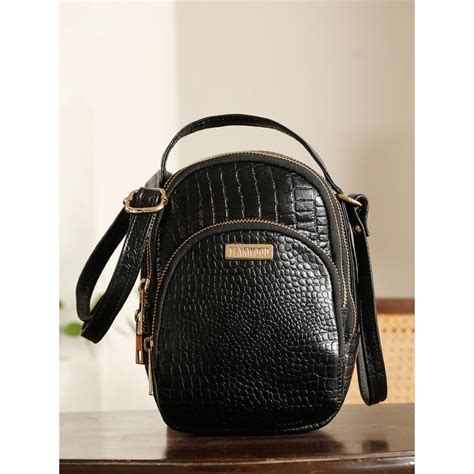 Buy Teakwood Black Women Cross Body Sling Bag Online