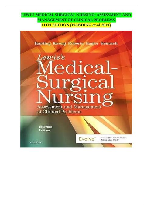 LEWIS'S MEDICAL SURGICAL NURSING: ASSESSMENT AND MANAGEMENT OF CLINICAL ...