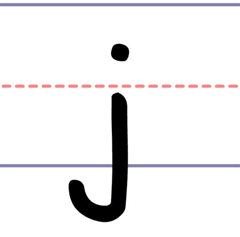 Lowercase J In Cursive