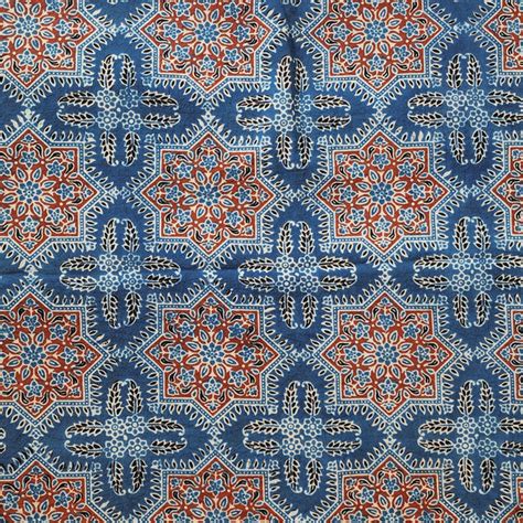 Ajrak Fabrics – Buy Online Ajrak Fabrics, Ajrak Cotton Hand Block Print ...