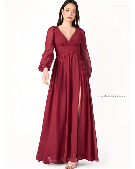 HAYLEY Slit Maxi Dress – SheandHer Store