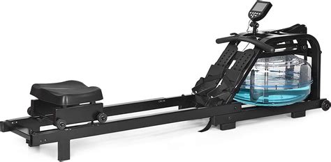 Buy GYMAX Water Rowing Machine, Water Rower with Adjustable Resistance ...