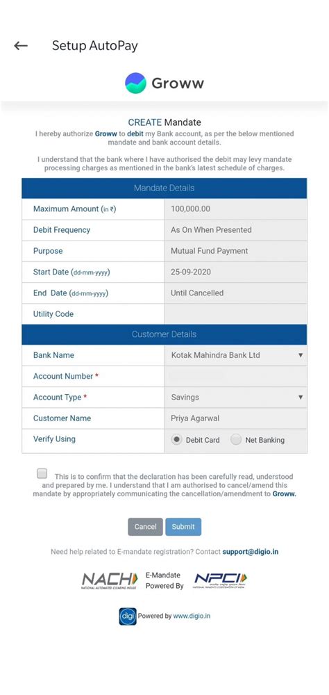 How to Set Up Autopay Via OTP on Groww