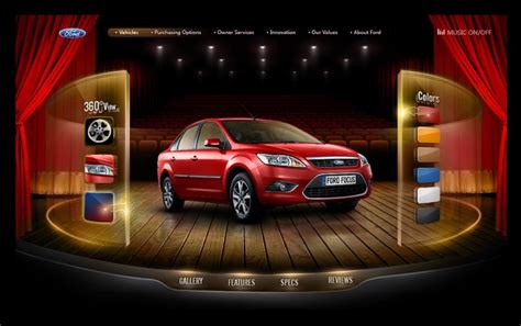 福田汽车展厅网站页面设计by-elkyxu-CND设计网,中国设计网络首选品牌