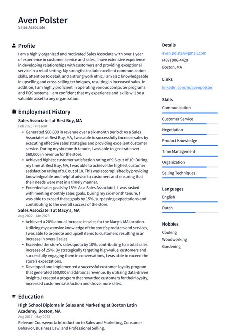 CVS Sales Associate Resume Examples | ResumeCat