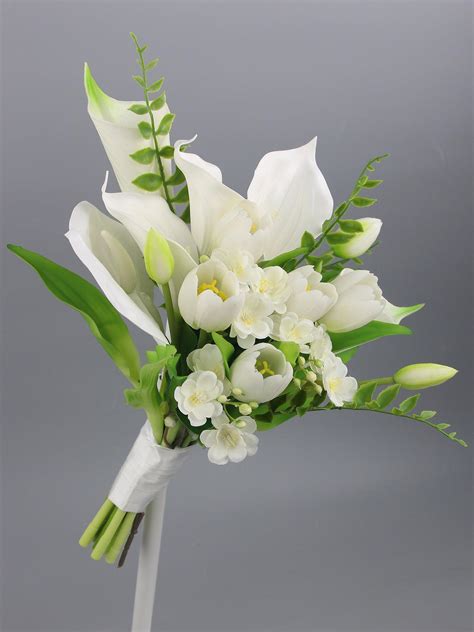 White calla lily wedding bouquet 60 photos - Vianawedding.com