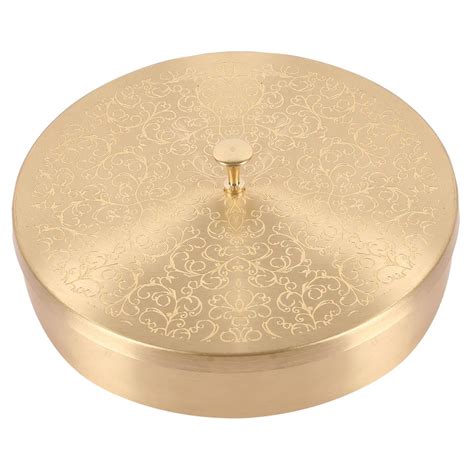 Mother copperware Chilika Brass Spice Box – Handcrafted Masala Dabba w ...