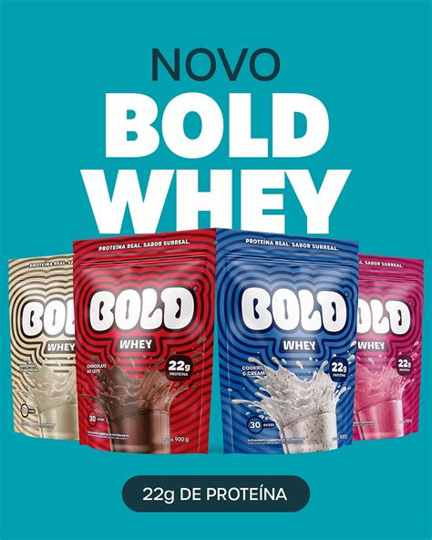 Novo BOLD Whey chega ao mercado com 22g de proteína