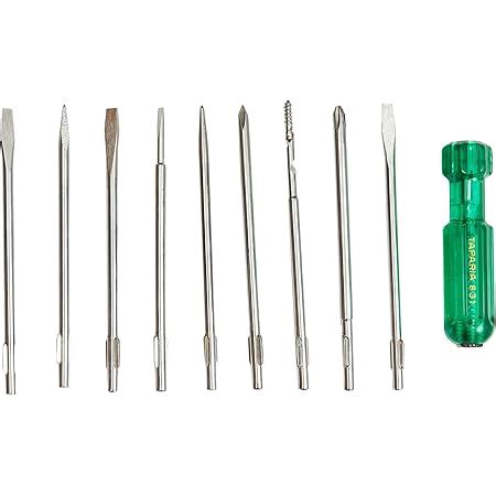 Taparia 812 Screw Driver Set with Neon Bulb & Taparia 927 Steel (10.0 x ...