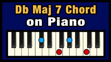 Db Maj 7 Chord on Piano (Free Chart) – Professional Composers
