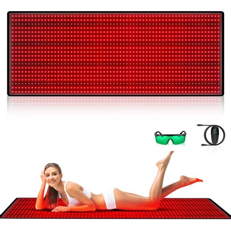 Red Light Therapy Mat,Yasinaner Infrared Light Therapy Pad for Full ...